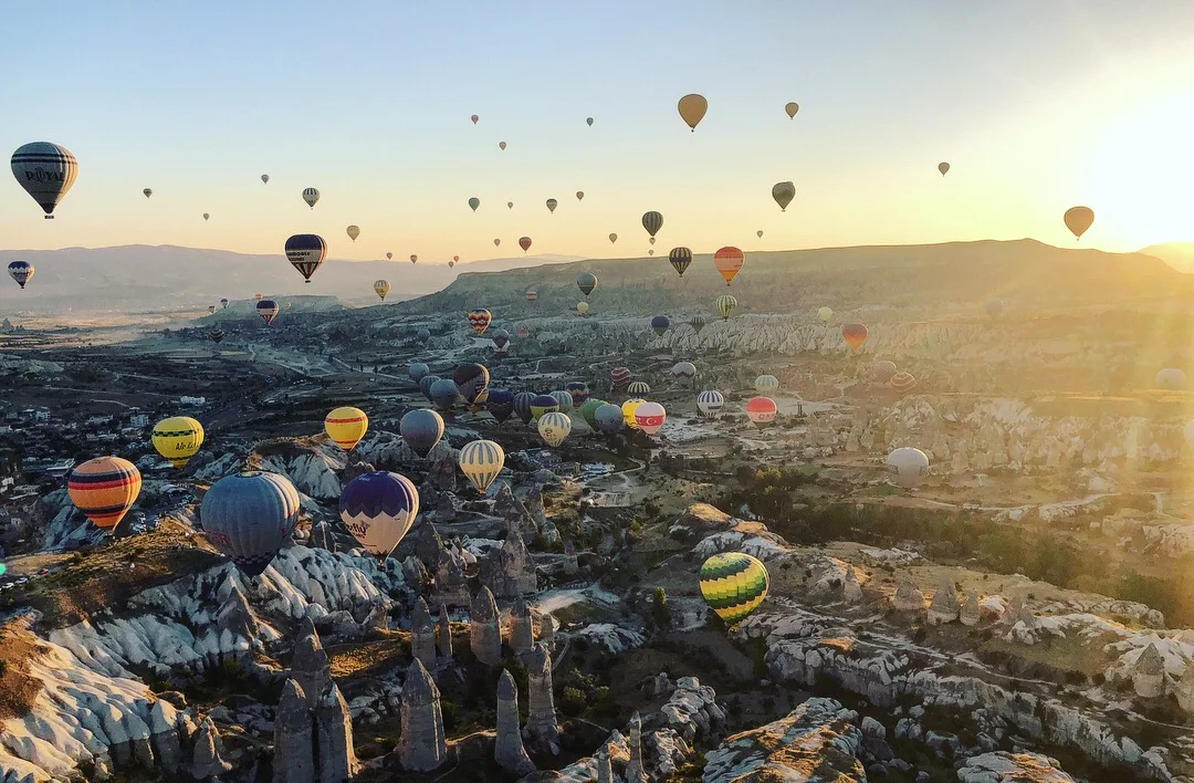 Cappadocia hot air balloon grounded due to strong wind conditions before sunrise flight
